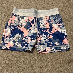 Under Armour Pink and Blue Camo Shorts